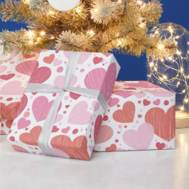 Valentinstag Hearts Geschenkpapier