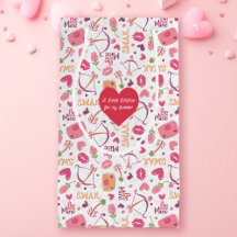 Valentinstag Hearts & Kisses Geschenktasche