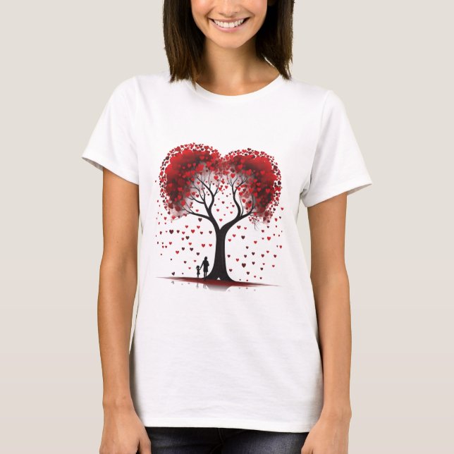 Valentinstag Hearts T-Shirt (Vorderseite)
