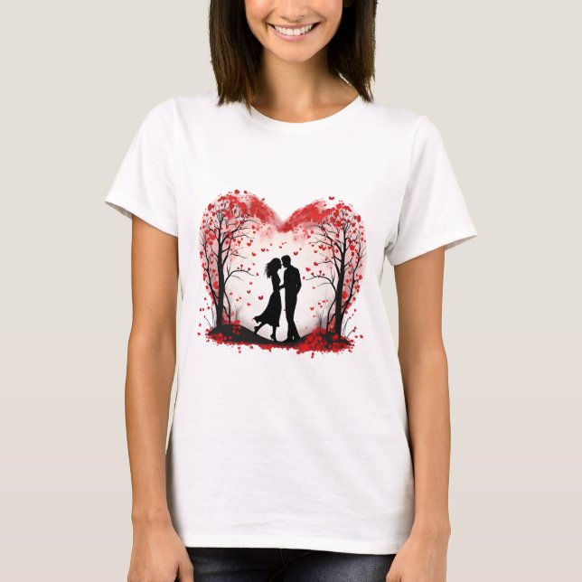 Valentinstag Hearts T-Shirt (Vorderseite)