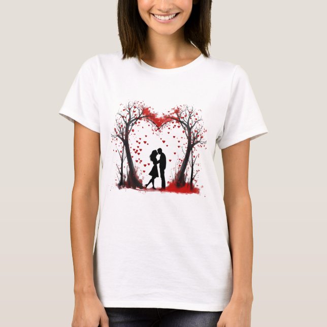 Valentinstag Hearts T-Shirt (Vorderseite)