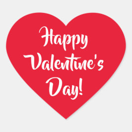 Valentinstag Herz-Aufkleber