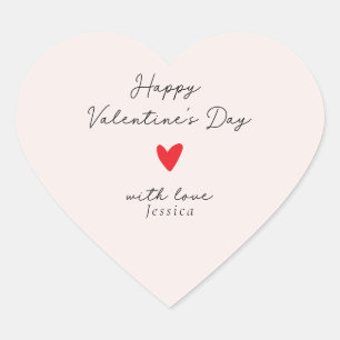 Valentinstag Herz-Aufkleber