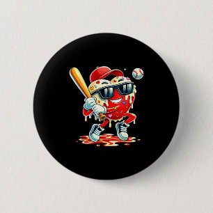 Valentinstag Herz Baseball-Drip-Eis Jungen Button