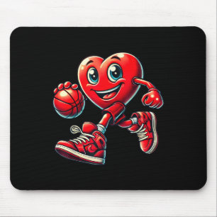 Valentinstag Herz Basketball Jungen Mädchen Kinder Mousepad