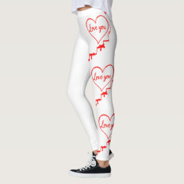 Valentinstag: Herz, Bögen und Liebe Sie zaubern Leggings