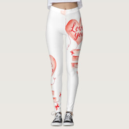 Valentinstag: Herz, Bögen und Liebe Sie zaubern Leggings