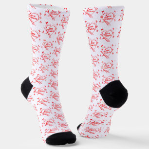 Valentinstag: Herz, Bögen und Liebe Sie zaubern Socken