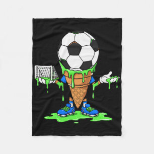 Valentinstag Herz Dabbing Herz Spieler Fußball Fleecedecke