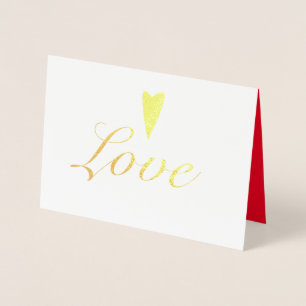 Valentinstag Herz der Liebe Folienkarte