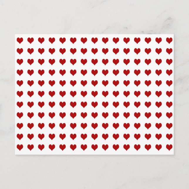 Valentinstag Herz Feiertagspostkarte (Vorderseite)