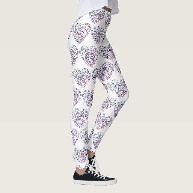 Valentinstag Herz Frauen Leggings (Rechts)