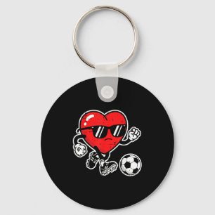 Valentinstag Herz Fußball Jungen Kinder Sie Schlüsselanhänger