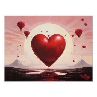 valentinstag herz geschenk für freundin poster