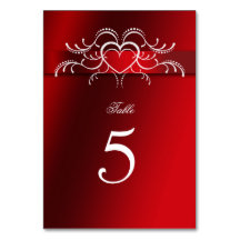 Valentinstag, Herz, Hochzeit, Tischnummer