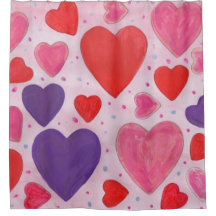 Valentinstag Herz in Rosa, Lila & Rot