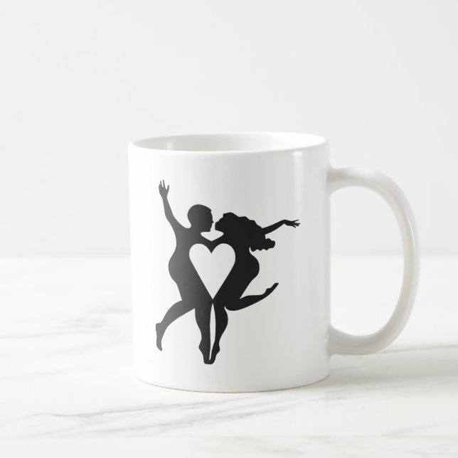 Valentinstag-Herz Kaffeetasse (Rechts)