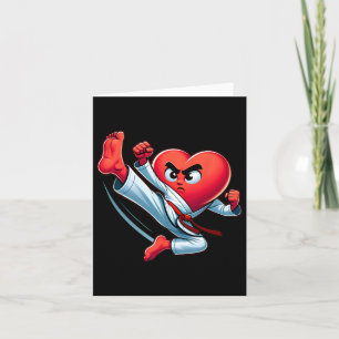Valentinstag Herz Karate Kick Mixed Martial Arts T Karte