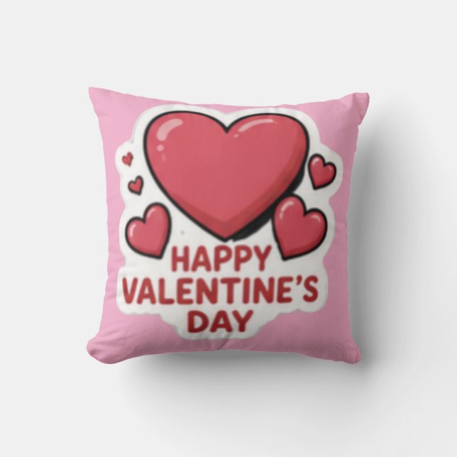 Valentinstag Herz  Kissen (Vorderseite)