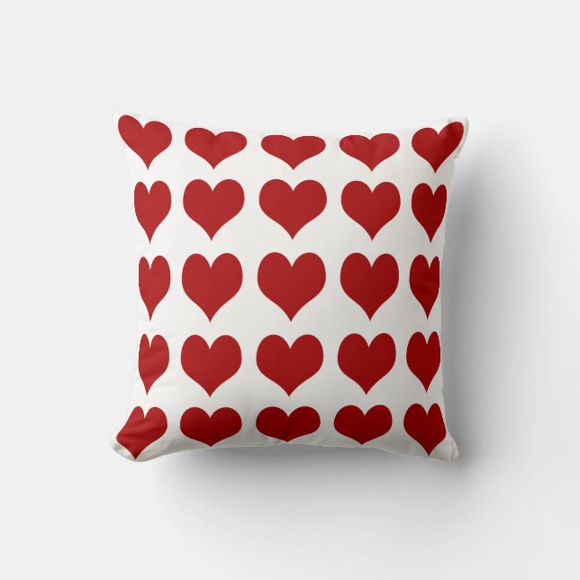 Valentinstag Herz Kissen (Vorderseite)