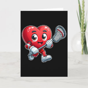 Valentinstag Herz Lacrosse Team Spieler Sport  Karte