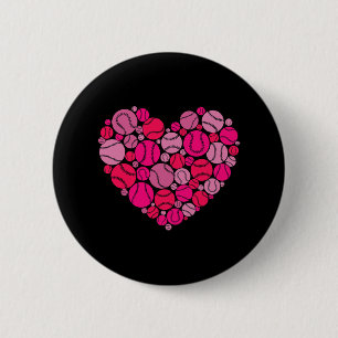 Valentinstag Herz Liebe Baseball Männer Frauen Jun Button