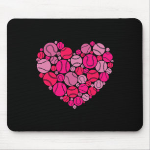 Valentinstag Herz Liebe Baseball Männer Frauen Jun Mousepad