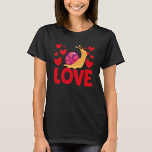 Valentinstag Herz Liebe Schnecke Tiere Frauen 1 T-Shirt