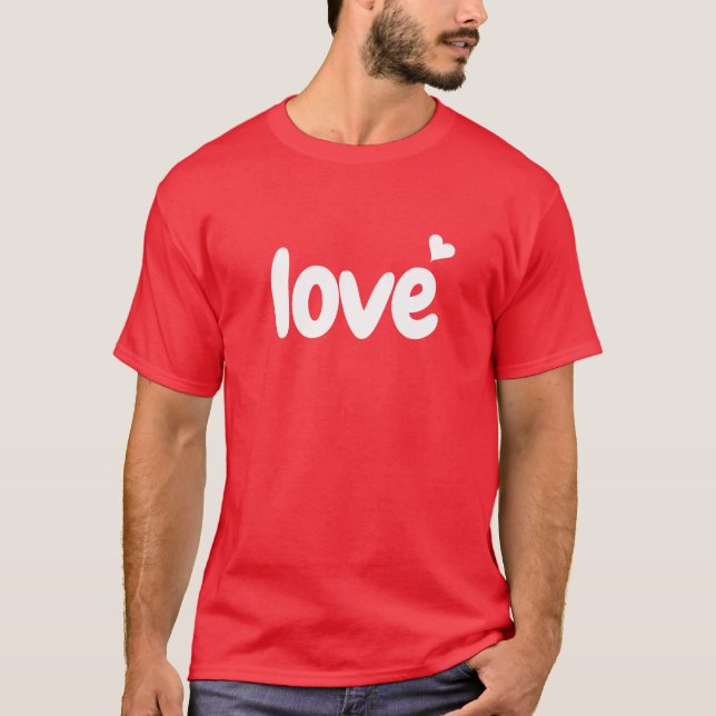 Valentinstag Herz Liebe  T-Shirt (Vorderseite)