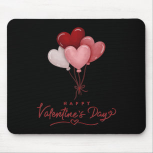 Valentinstag Herz Luftballons Mousepad