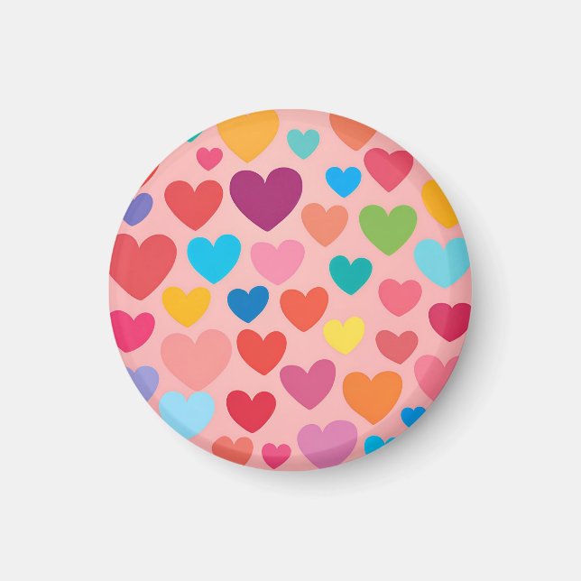 Valentinstag Herz Magnet (Vorne)