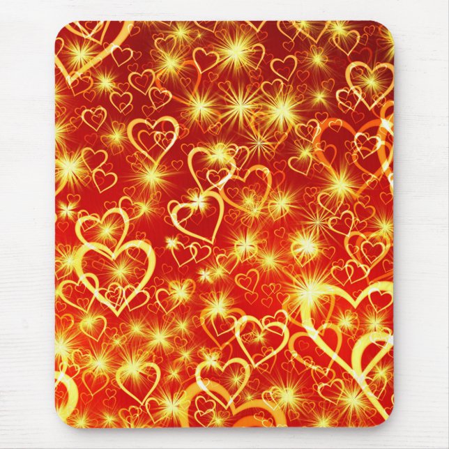 Valentinstag Herz Muster-25022 Mousepad (Vorne)