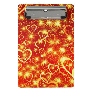 Valentinstag Herz Muster-25622 Mini Klemmbrett