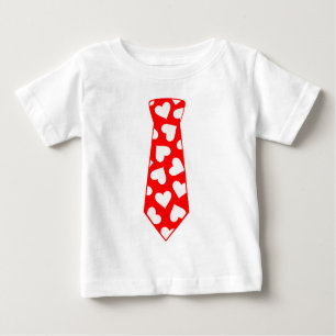 Valentinstag Herz Necktie Baby T-shirt