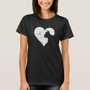 Valentinstag Herz Niedlich Schnauzer Hund Lover Hu T-Shirt