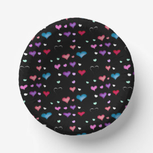 Valentinstag Herz Papier Bowls Pappteller