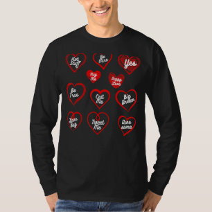 Valentinstag Herz Redewendungen übereinstimmen T-Shirt