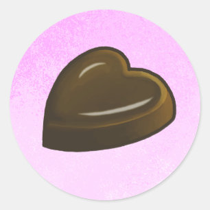 Valentinstag Herz Runder Aufkleber