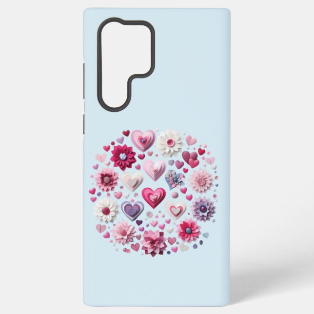 Valentinstag-Herz Samsung Galaxy Hülle (Rückseite)