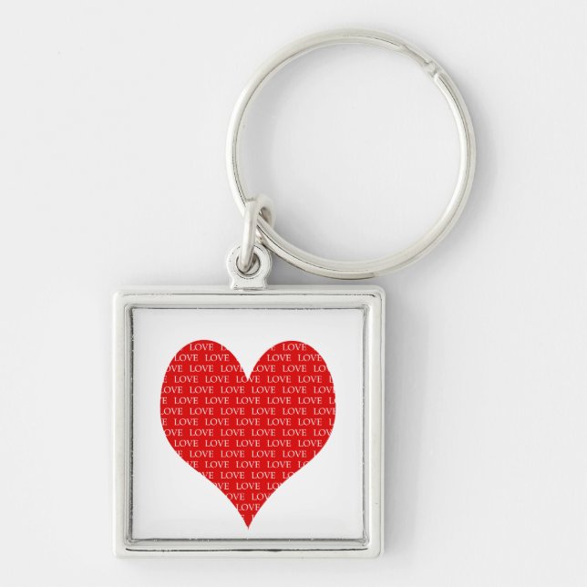 Valentinstag Herz Schlüsselanhänger (Vorne)