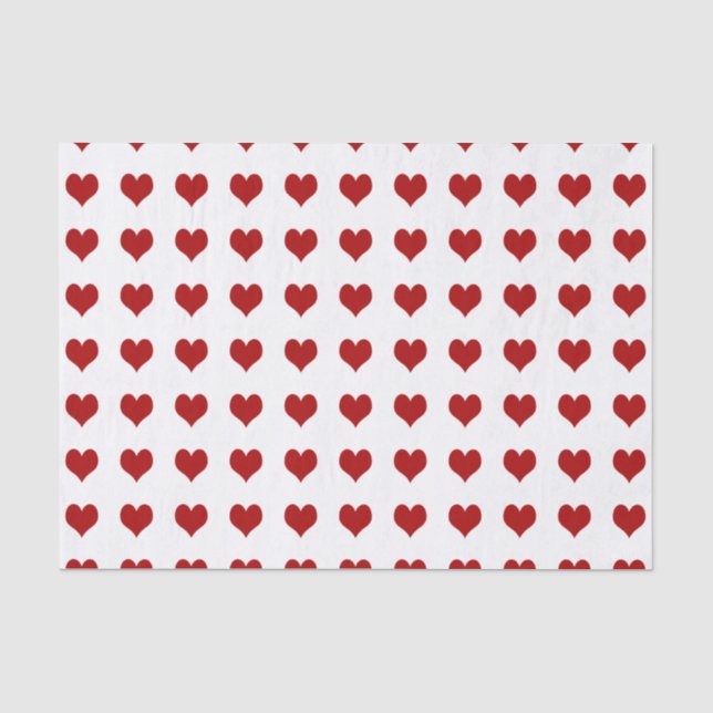 Valentinstag-Herz Seidenpapier (Vorderseite)