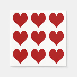 Valentinstag Herz Serviette