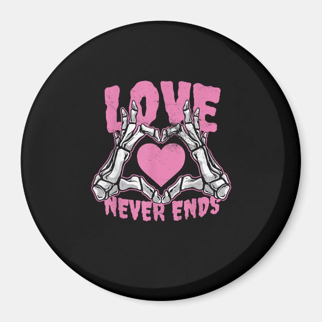 Valentinstag Herz Skeleton Hände Herz Magnet (Vorne)