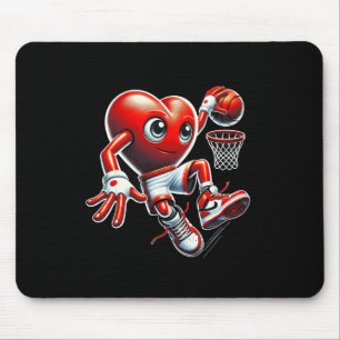 Valentinstag Herz Slam Dunk Sketll Mannschaftsspor Mousepad