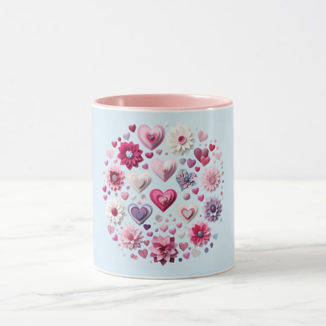 Valentinstag-Herz Tasse (Zentrum)