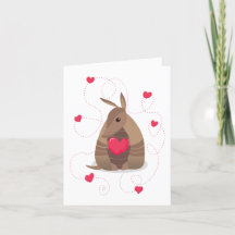 Valentinstag Herz Texas Armadillo