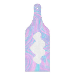 Valentinstag Herz und Abstraktes rosa Schneidebrett