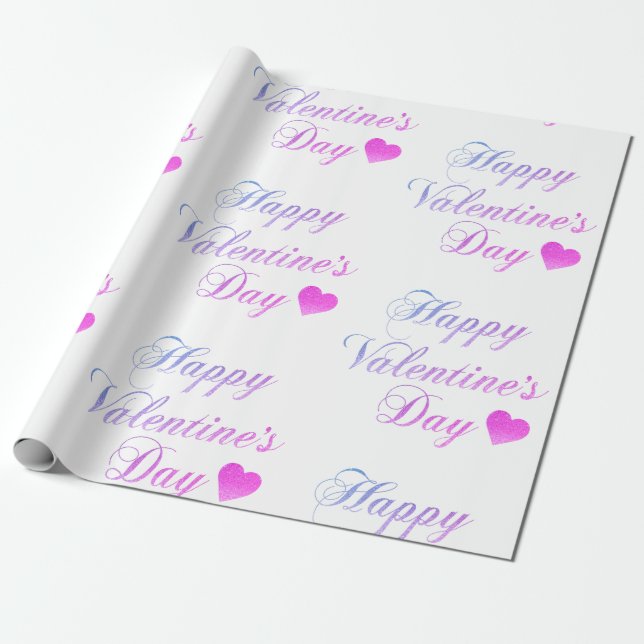 Valentinstag, Herz-Wrapping Paper Geschenkpapier (Ungerollt)