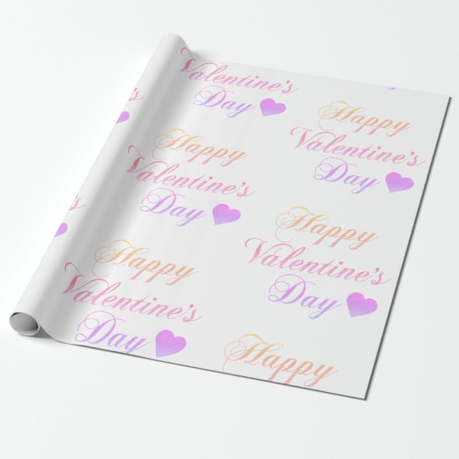 Valentinstag, Herz-Wrapping Paper Geschenkpapier (Ungerollt)
