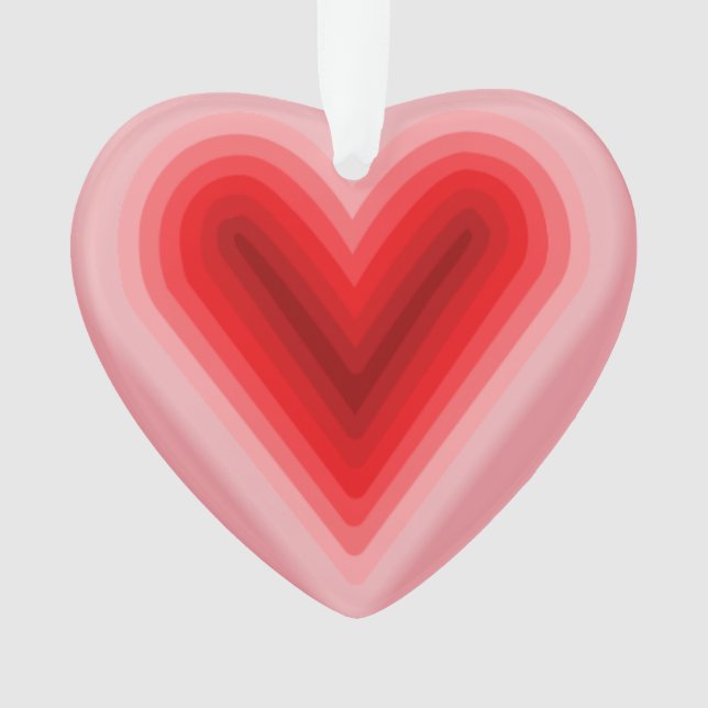 Valentinstag Herzdekoration Ornament (Vorderseite)